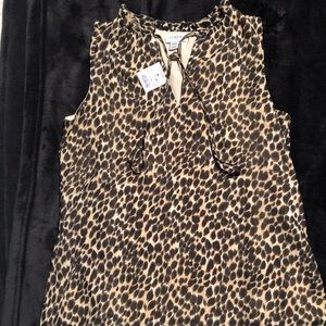 J. Crew sleeveless blouse.